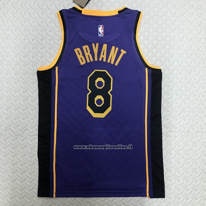 Maglia Los Angeles Lakers Kobe Bryant #8 Statement 2022-23 Viola